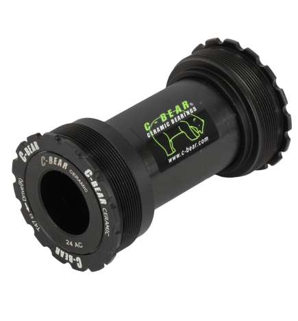 C-Bear Ceramic Bearings Innenlager T47 - Shimano, FSA, Race Face, Rotor - Cyclocross - T47-86-24 - schwarz