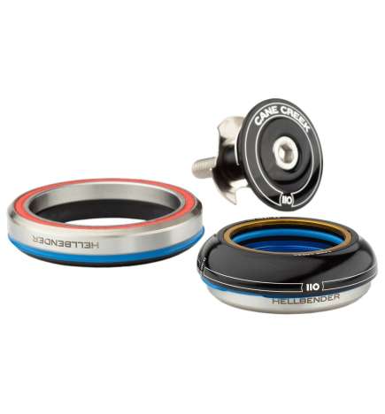 Cane Creek 110 Headset - Tapered - IS41 28.6 | IS52 40 - short 51.1OD, wide - black