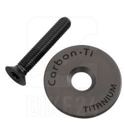 Carbon-Ti Capuchon Jeu de Direction - X-Cap - Titane - noir