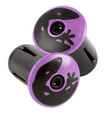 Lizard Skins Bar End Plugs - violet purple