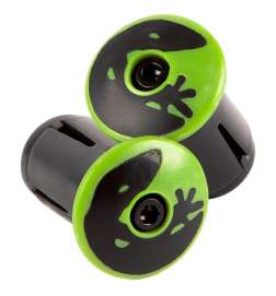 Lizard Skins Bar End Plugs - hyper green