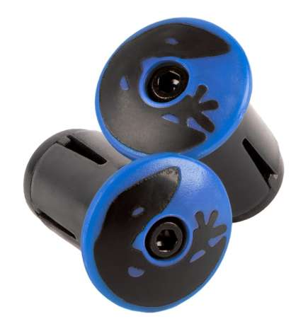 Lizard Skins Tapones para cinta de manillar - cobalt blue