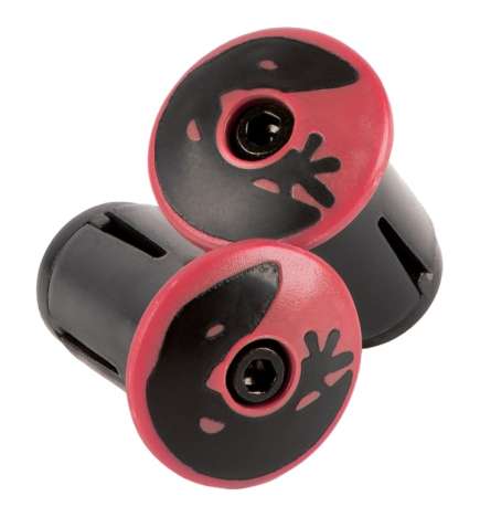 Lizard Skins Bar End Plugs - crimson red