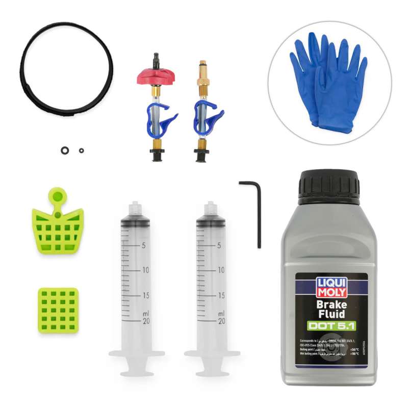 BLEEDKIT.COM Premium Edge DOT Edition Bleedkit for SRAM Hydraulic Brakes as of 2017