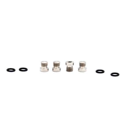 OAK Components Bleed Bolt Set - Titanium | SRAM Bleedport DOT | 4 pieces - raw