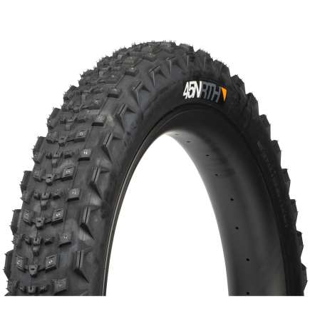 45NRTH Dillinger 4 Fatbike Folding Tire | Fat Tubeless Ready - Black | 26x4.20    168 Carbide Steel Studs   60TPI