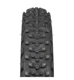 45NRTH Dillinger 4 Fatbike Folding Tire | Fat Tubeless Ready - Black | 26x4.20    168 Carbide Steel Studs   60TPI