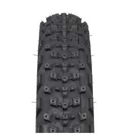 45NRTH Dillinger 4 Fatbike Folding Tire | Fat Tubeless Ready - Black | 26x4.20    Spike-Ready   120TPI