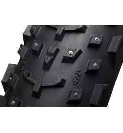 45NRTH Dillinger 4 Fatbike Folding Tire | Fat Tubeless Ready - Black | 27.5x4.00    168 L Concave Carbide Alu Studs   120TPI
