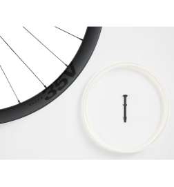 Bontrager Aeolus Elite 35V TLR Ruota anteriore - 28" | Carbonio | Centerlock | 12x100mm - nero