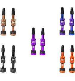 e*thirteen Quick Fill Tire Plasma Tubeless Presta Valves - pair - 19-23mm Rim Depth