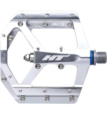 HT AE03 EVO  Flat Pedal Aluminium - silver