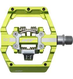 HT D1 DUO Clipless   Flat Pedals - apple green