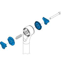 Hope Seatpost Rail Clamp Kit - elliptical - HSPERK - black