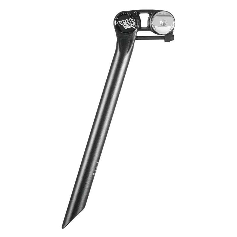 Ergotec Futura Tija de Sillín patentada - 400 mm - negra