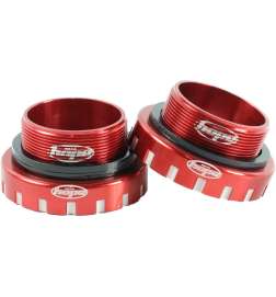 Hope Bottom Bracket Cups Stainless Steel - BSA-68 73 83 100-30 - red