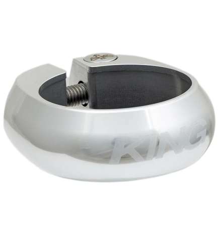 Chris King Saddle Clamp - 34.9mm - silver