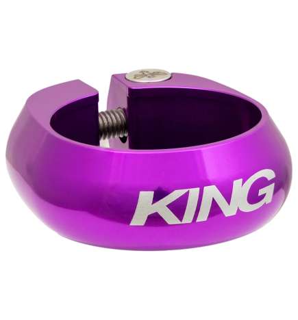 Chris King Saddle Clamp - 30.0mm - 3d violet