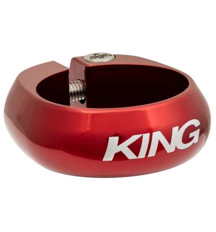 Chris King Saddle Clamp - 31.8mm - red