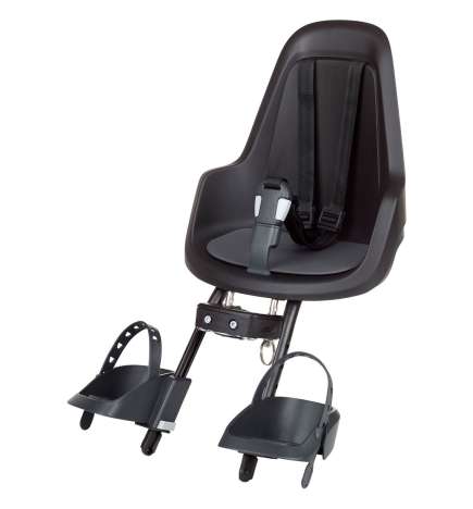 Bobike GO mini Fahrrad-Kindersitz - Urban Black