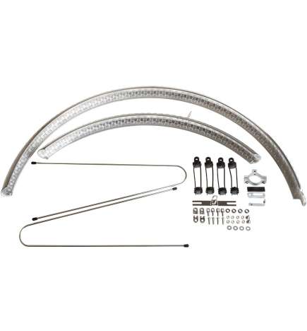 BLB Parafango - Hammered - argento lucido