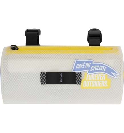 Café du Cycliste Handlebar Pouch Bag - banner transparent white