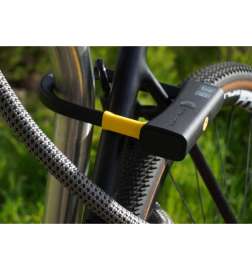 tex-lock eyelet incl. D-lock u-slot - 120cm - electric grey