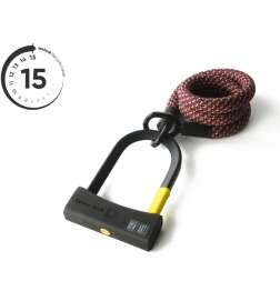 tex-lock eyelet incl. D-lock u-slot - 120cm - chateau red