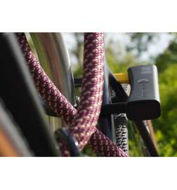 tex-lock eyelet sisältää D-lock-U-lukon - 120cm - chateau red