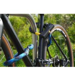 tex-lock eyelet inkl. D-lock Bügelschloss - 120cm - morpho blue