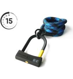 tex-lock eyelet incl. D-lock - 160cm - morpho blue