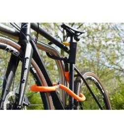 tex-lock eyelet sisältää D-lock-U-lukon - 120cm - acid orange