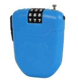 Hiplok FX Combi Cable Lock 100cm with Reflector - cyan