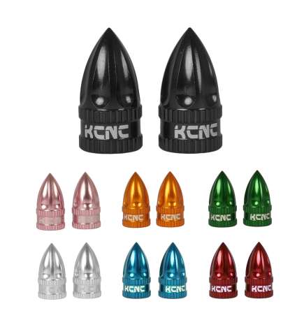 KCNC Valve Cap Schrader (pair) - different colors