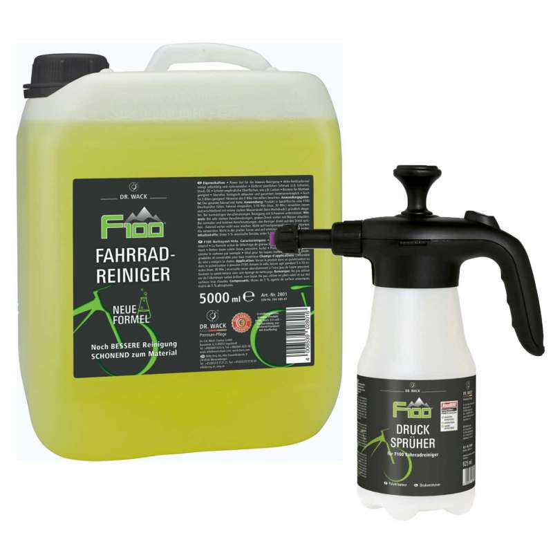 Dr. Wack F100 Bicycle-Cleaner Bundle - 5 Litre Canister with Pressure Sprayer