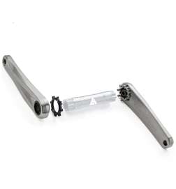 Alugear STELLAR TI Kurbelarmset - MTB | Titan | DUB | Direct Mount (SRAM 8-Bolt)