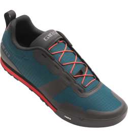 Giro Tracker Fastlace Flatpedal MTB-Kengät Miehet - harbor blue bright red