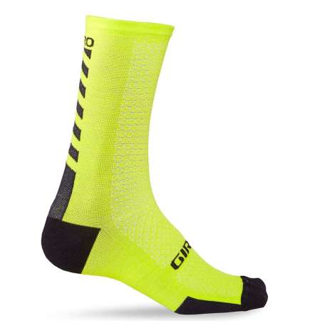 Giro HRC   Merino Wool Socks - bright lime   black