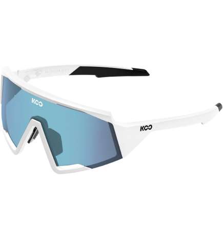 KOO Spectro Photocromic Zonnebril - White - Turquoise Mirror