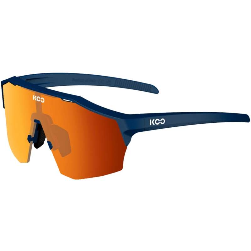 KOO Alibi Photochromic aurinkolasit - Large | Dark Blue Matt - Red Mirror