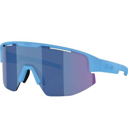 Bliz Matrix Small Glasses - Matt Blue - Grey Blue Mirror