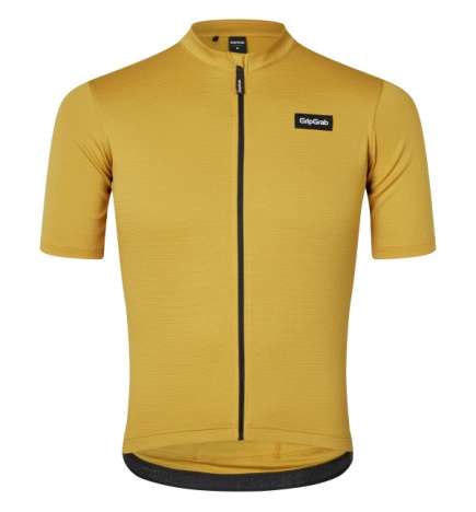 GripGrab EXPLR Merinotech Short Sleeve Jersey Men - Mustard Yellow