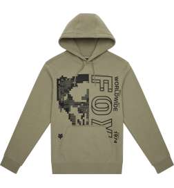 FOX Sweat à Capuche Homme - Image Skull Fleece - adobe