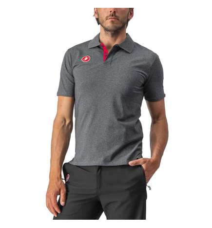 Castelli Race Day Polo Men - melange grey 006