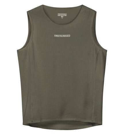 FINGERSCROSSED Road Sleeveless Baselayer Men - Olive