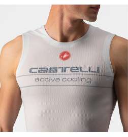 Castelli Active Cooling Hemd zonder Mouwen Heren - silver grey 870