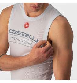 Castelli Active Cooling Unterhemd Ärmellos Herren - silver grey 870