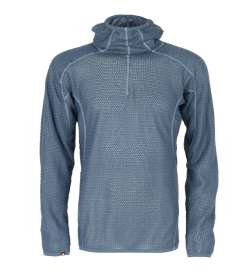 Castelli Alpha Sweat à capuche en polaire pour homme - rock blue 405