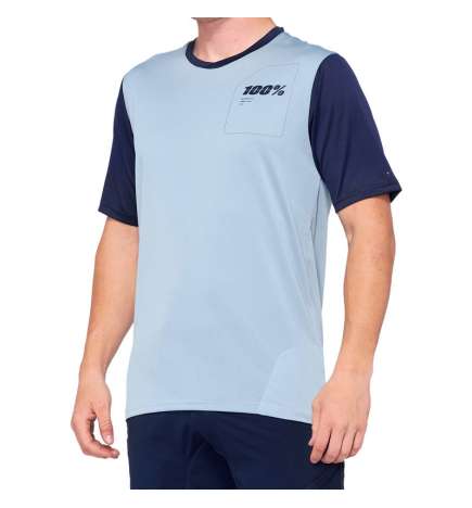100  Ridecamp Short Sleeve Jersey Men - light slate navy