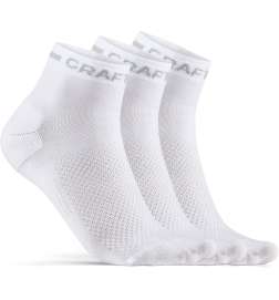CRAFT Core Dry Mid Socken 3er-Pack - weiß